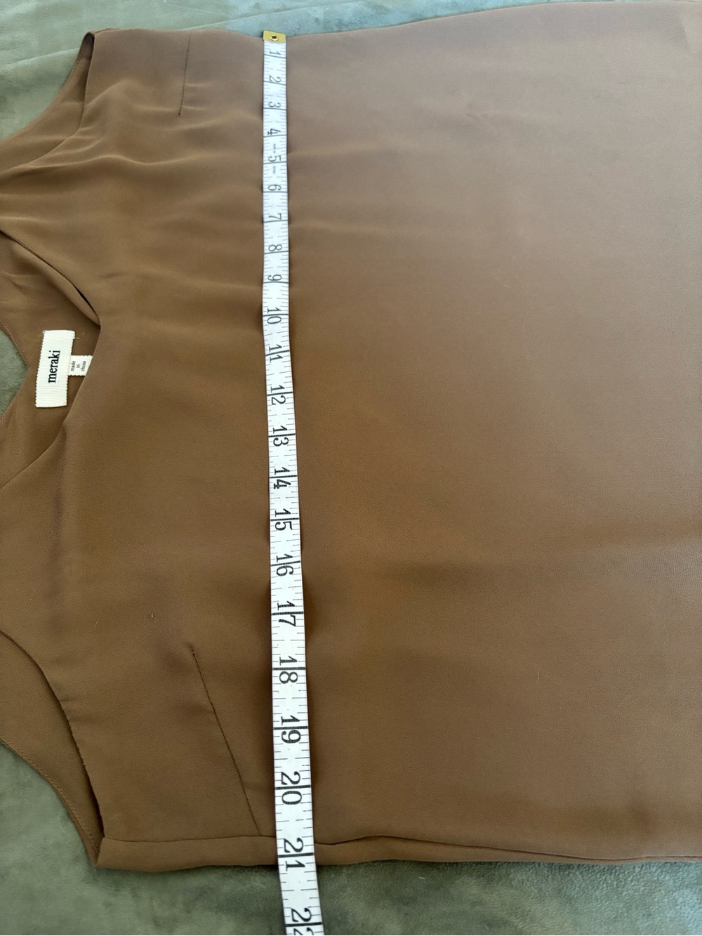 Meraki Nude Taupe Silky VNeck Cami Tank Top SZ XL Fairycore Coquette Plus Size - Picture 13 of 16